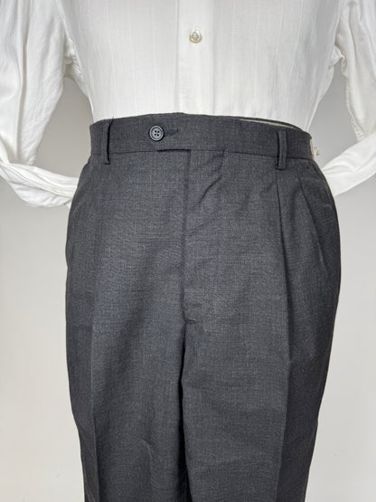 Pantaloni fresco lana grigio antracite - tg. 50