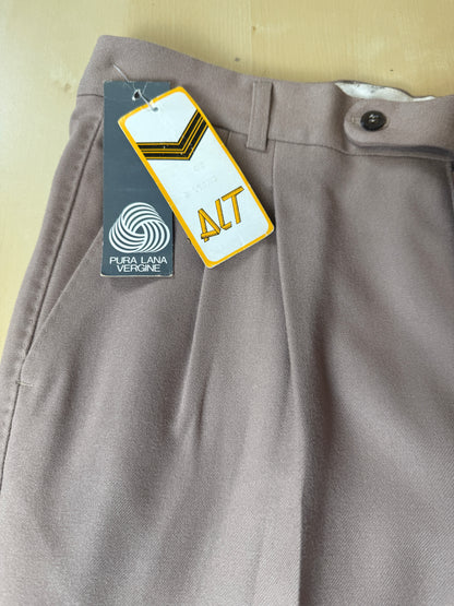 Pantaloni anni ‘70/‘80 in flanella beige (NOS) - tg. 50