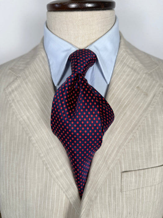 Cravatta Stefano Ricci blu micro fantasia