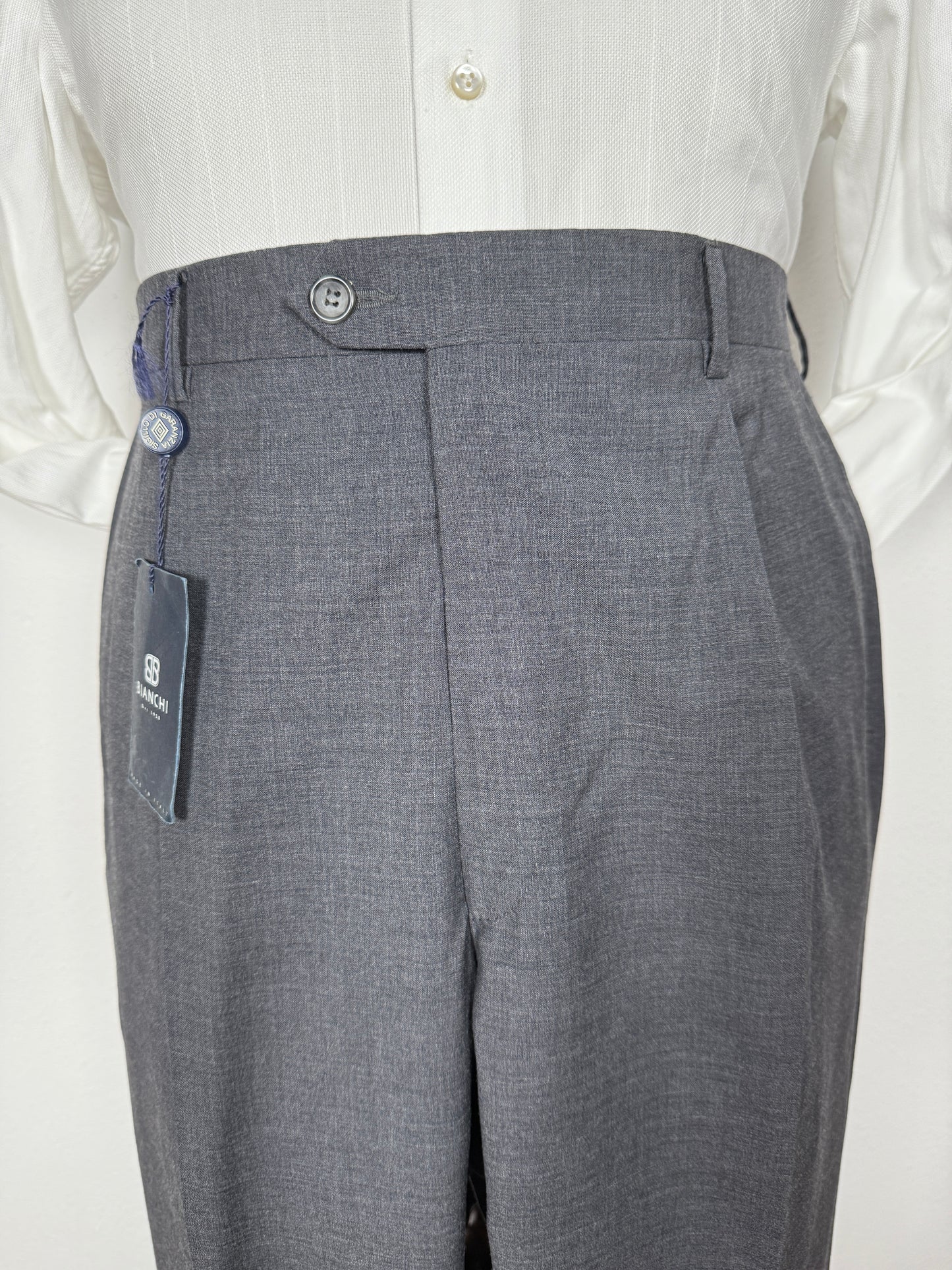 Pantalone anni '90 fresco lana antracite (NOS) - tg. 54