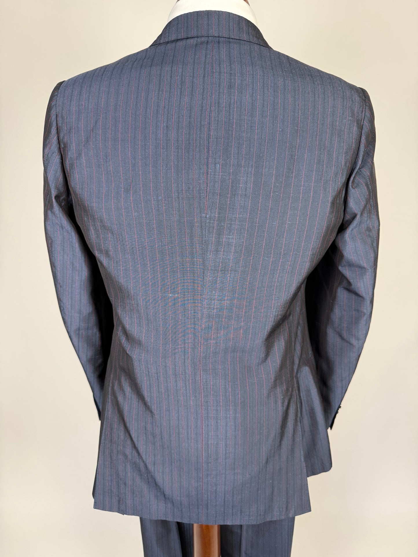 Completo doppiopetto Belvest pura seta shantung anni '70/'80 - tg. 46/48