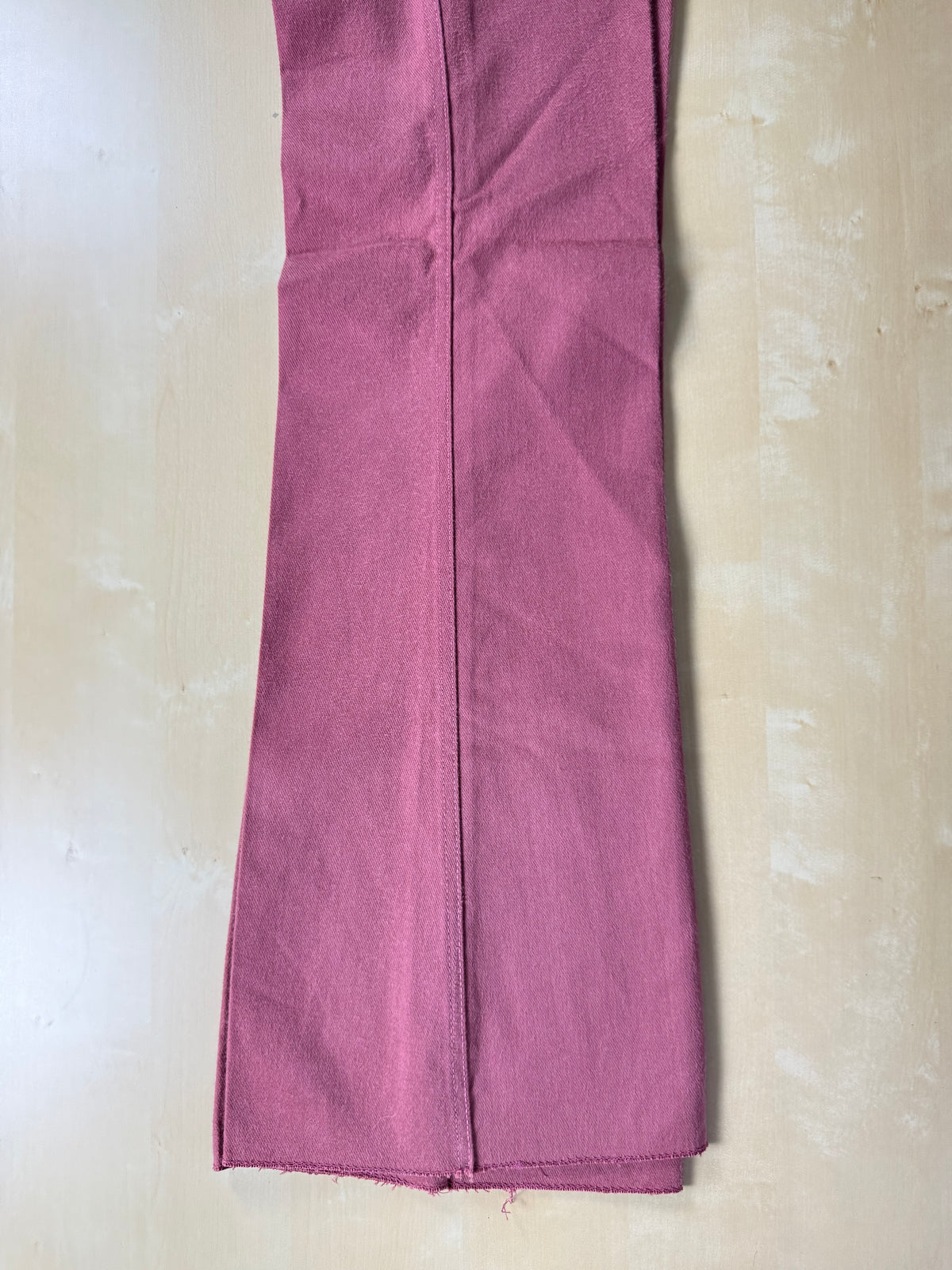 Jeans Rifle anni '70 rosa corallo a zampa (NOS) - tg. 36/38 (XXS)