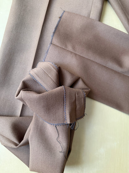 Completo 3 pezzi Marzotto anni ‘70/'80 color cammello (NOS) - tg. 42