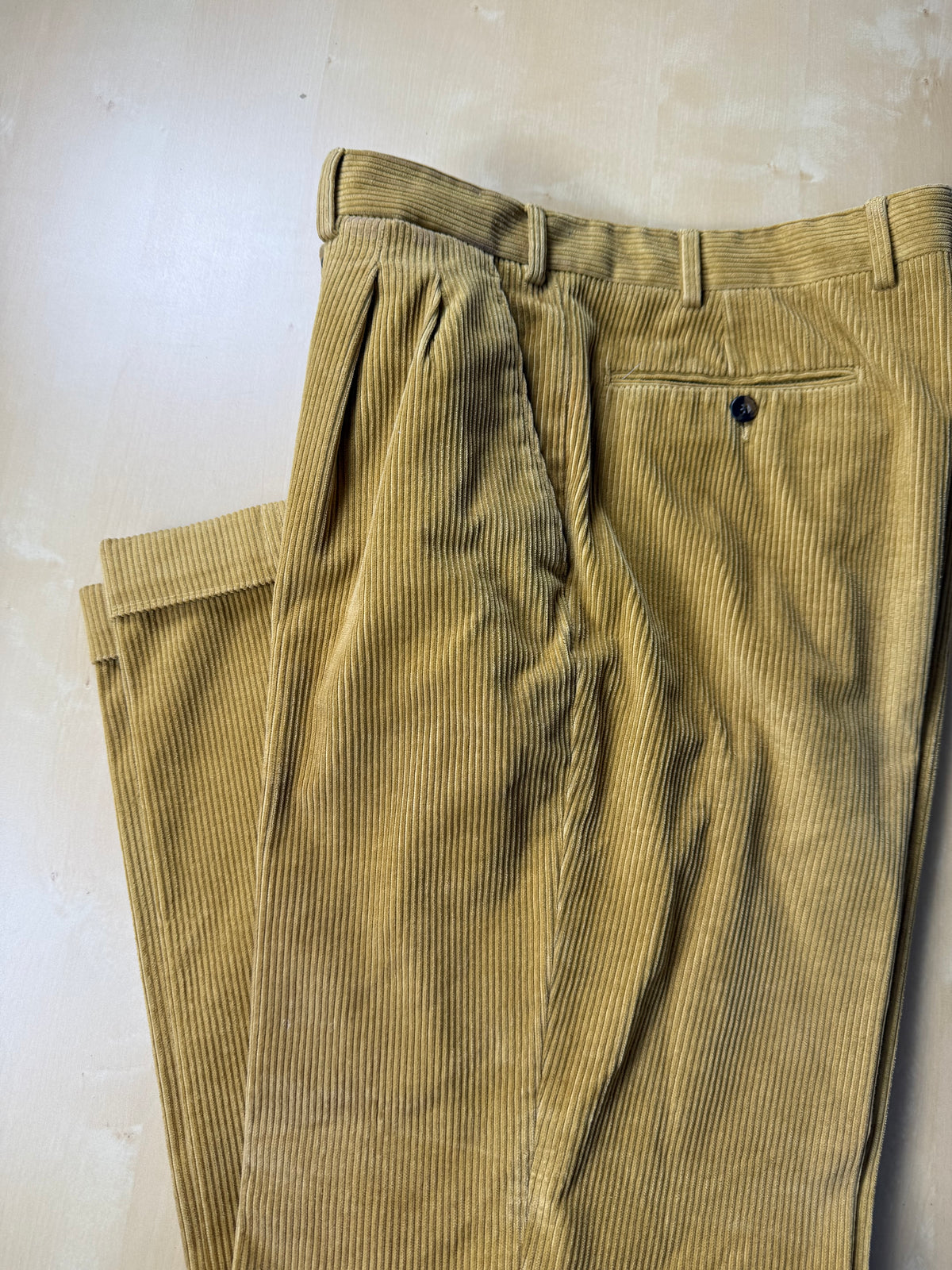 Pantaloni De Paz velluto a coste senape - tg. 50