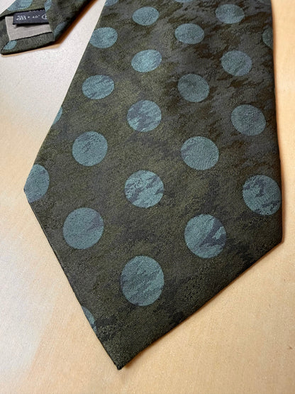 Cravatta Ermenegildo Zegna pois verde jacquard