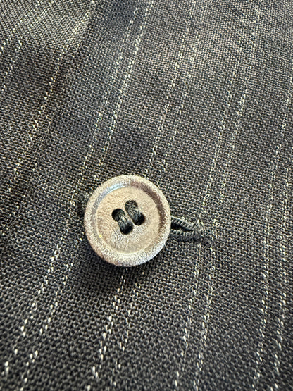 Giacca anni ‘50 sartoriale nero gessato - tg. 44