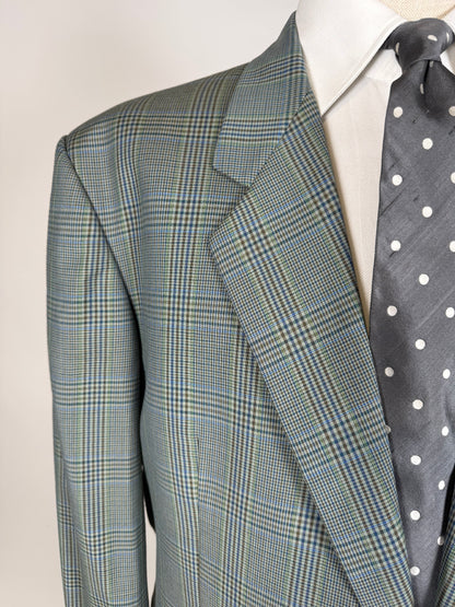 Giacca anni ‘80 fresco lana Galles verde salvia - tg. 58