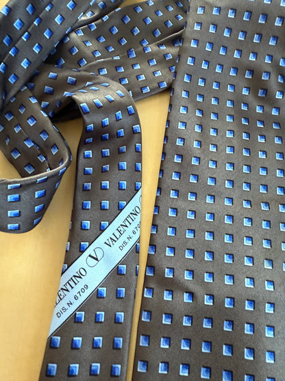 Cravatta Valentino in raso micro fantasia