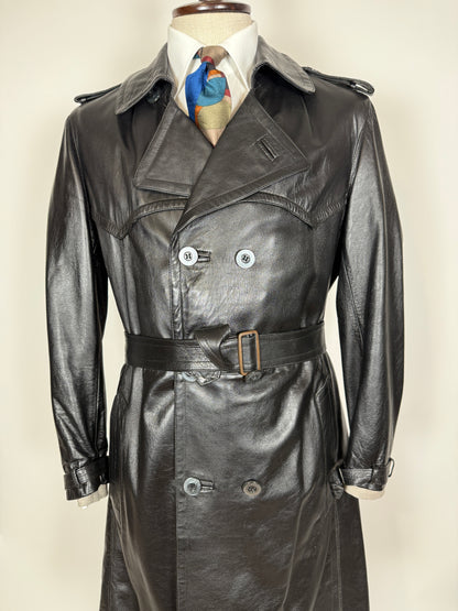 Trench anni ‘70 in pelle - tg. 44/46