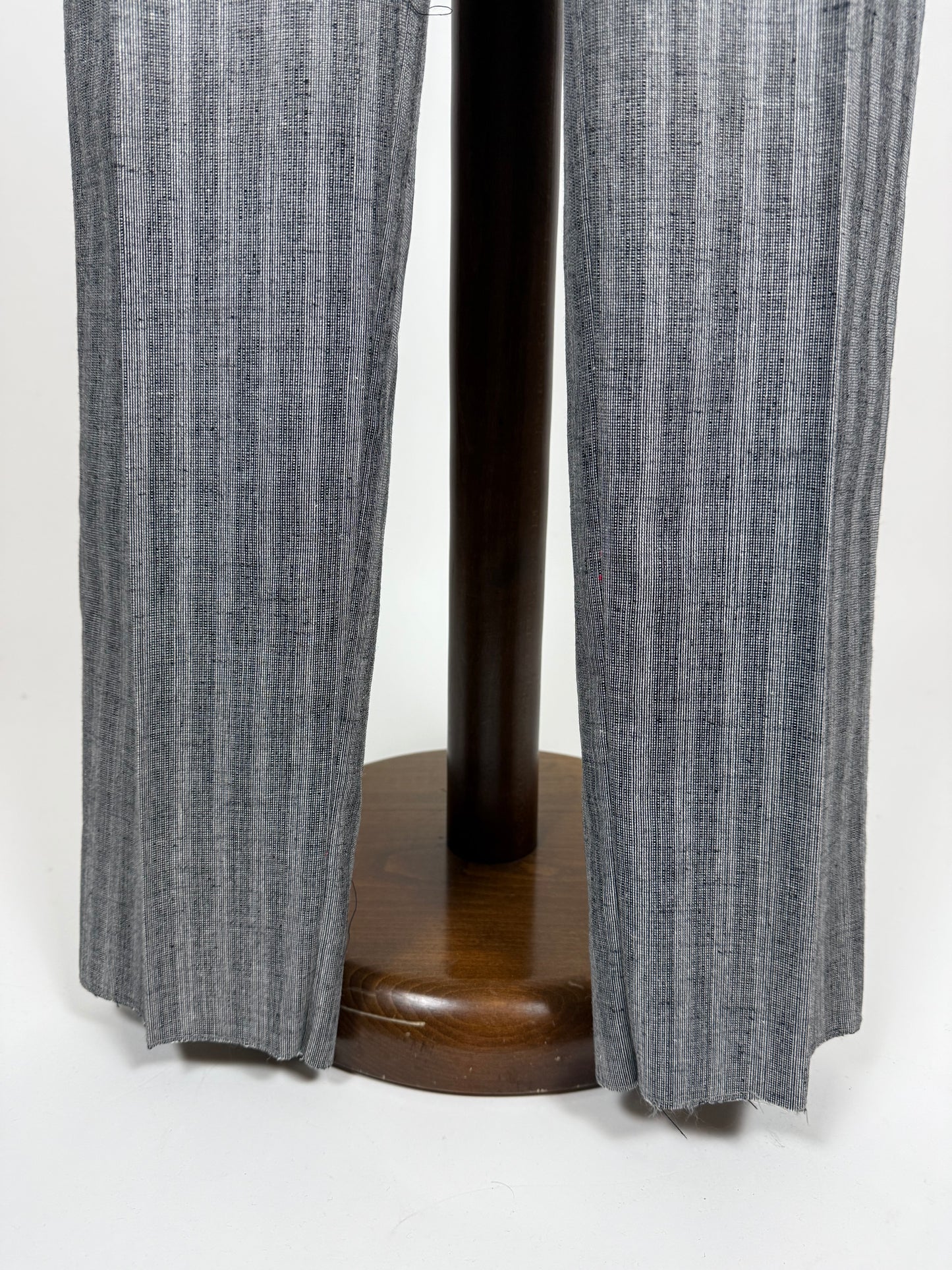 Pantaloni anni '80 grigio chiaro misto lana viscosa e seta (NOS) - tg. 50
