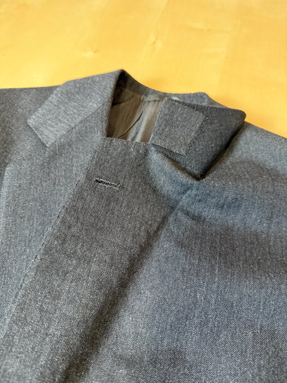 Completo su misura De Paz anni ‘70/‘80 antracite spigato - tg. 46/48