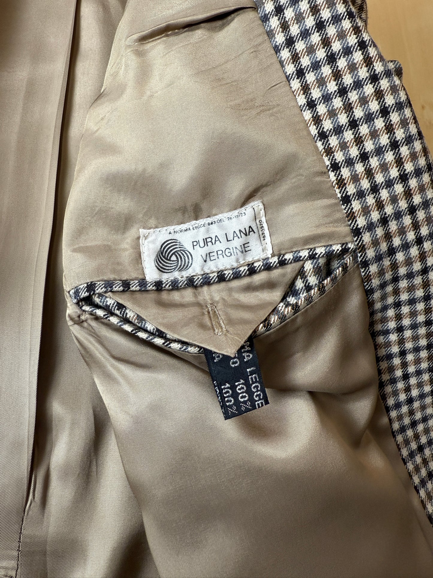 Giacca anni ‘70/‘80 a quadri - tg. 50/52