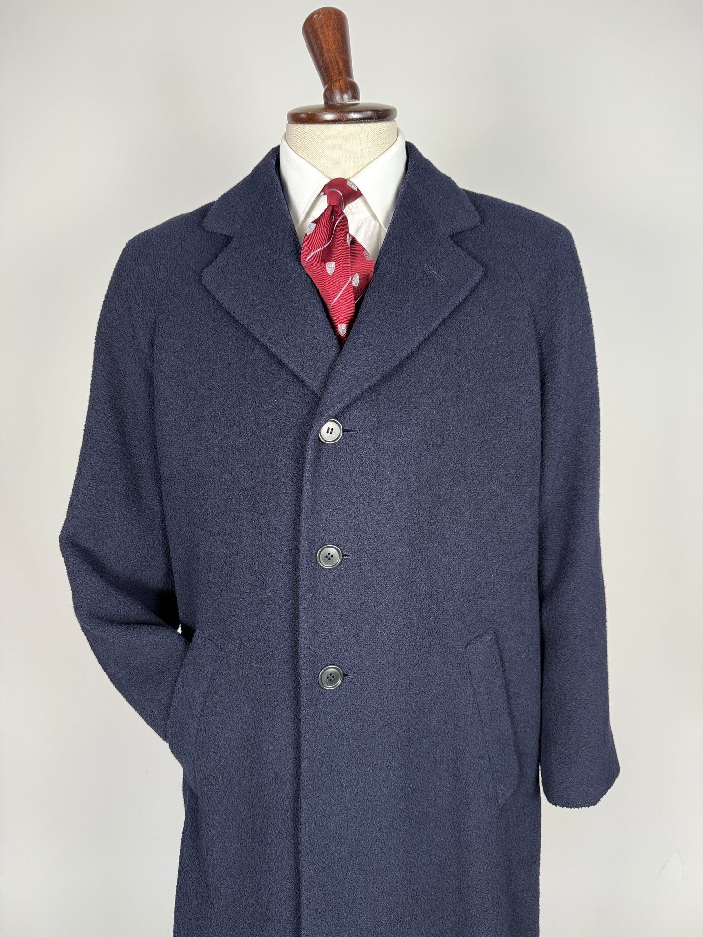 Cappotto raglan E. Zegna in bouclé di lana - tg. 48-52