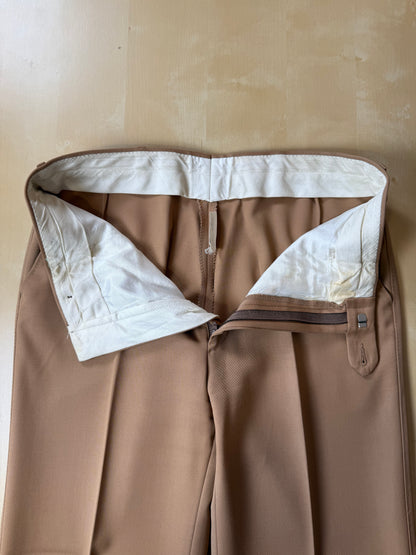 Completo 3 pezzi anni ‘70 twill pettinato beige - tg. 44