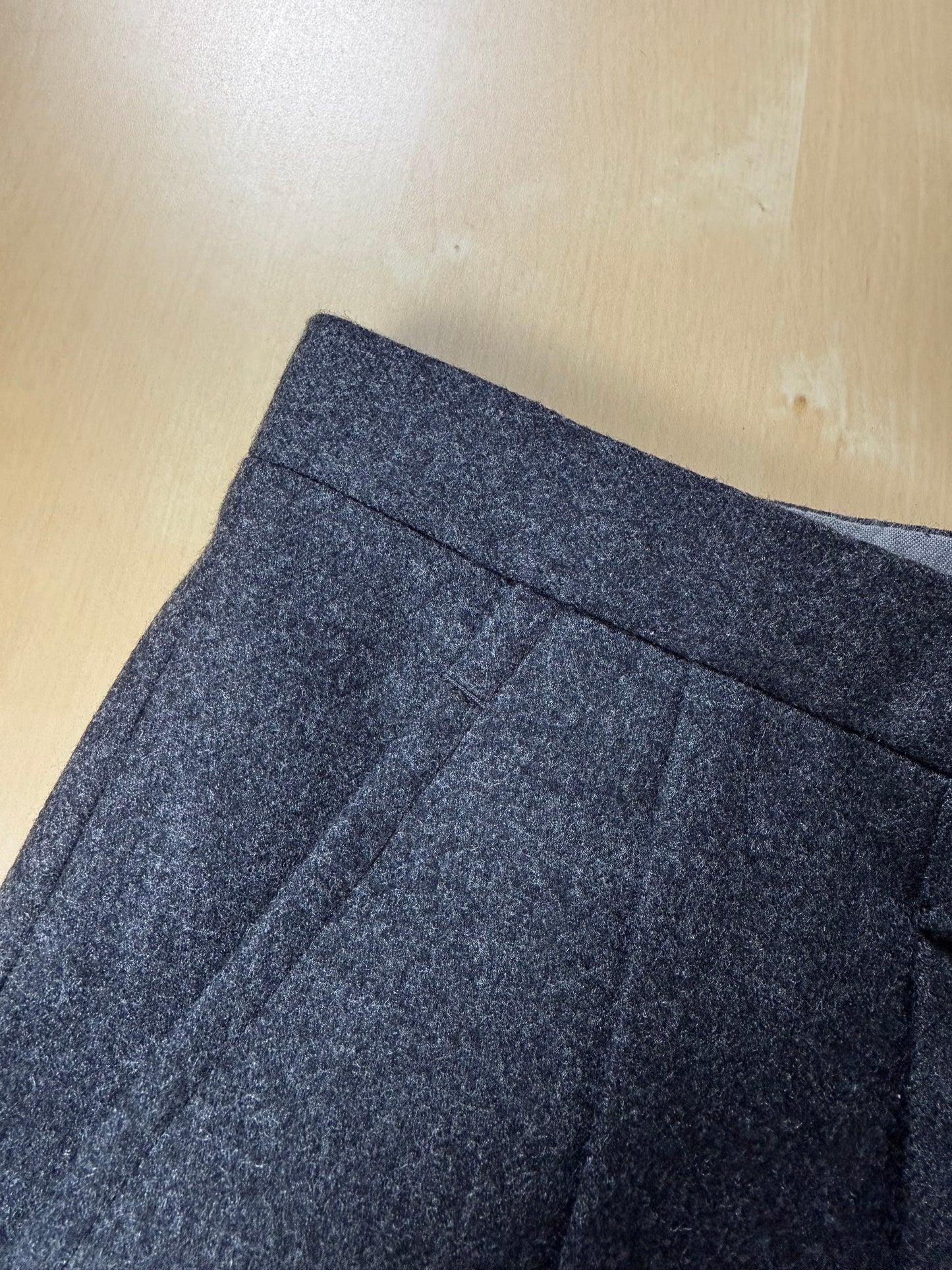 Pantaloni sartoriali anni ‘70/‘80 flanella grigia - tg. 52