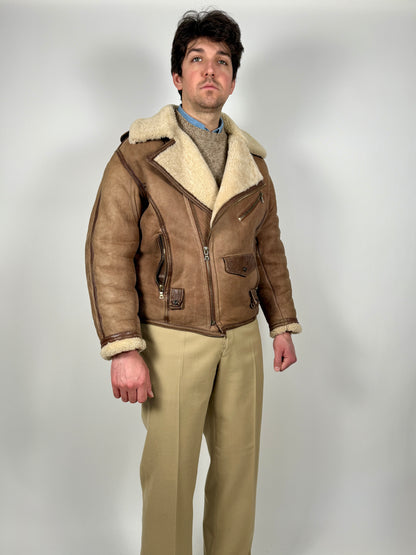 Chiodo in shearling Emporio Armani anni ‘80 - M