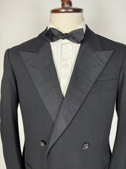 Smoking doppiopetto sartoriale anni ‘50 - tg. 46/48 (pantaloni 44)