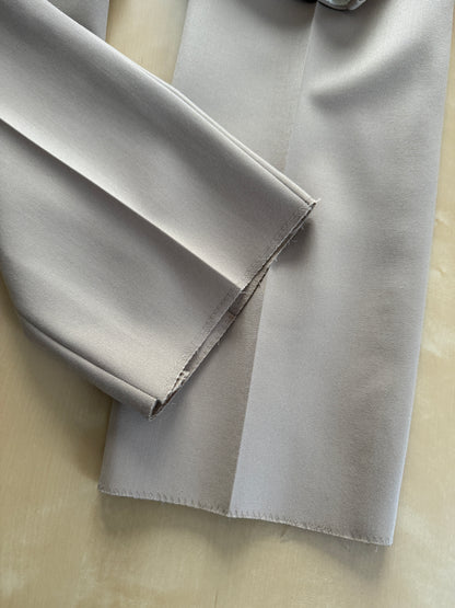 Pantaloni anni ‘80 twill pettinato beige (NOS) - tg. 44