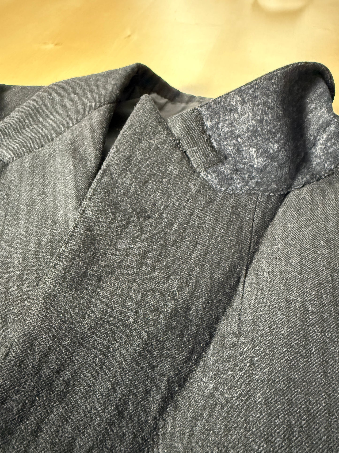 Completo sartoriale anni ‘50/‘60 monopetto revers a lancia - tg. 50 corta