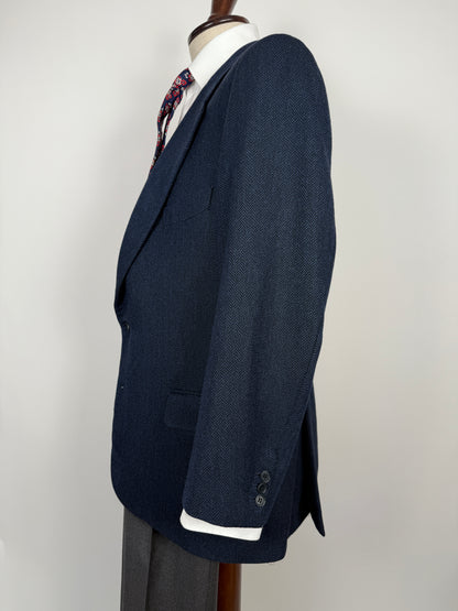 Giacca anni '90 spigato lana e cashmere Loro Piana - tg. 50/52