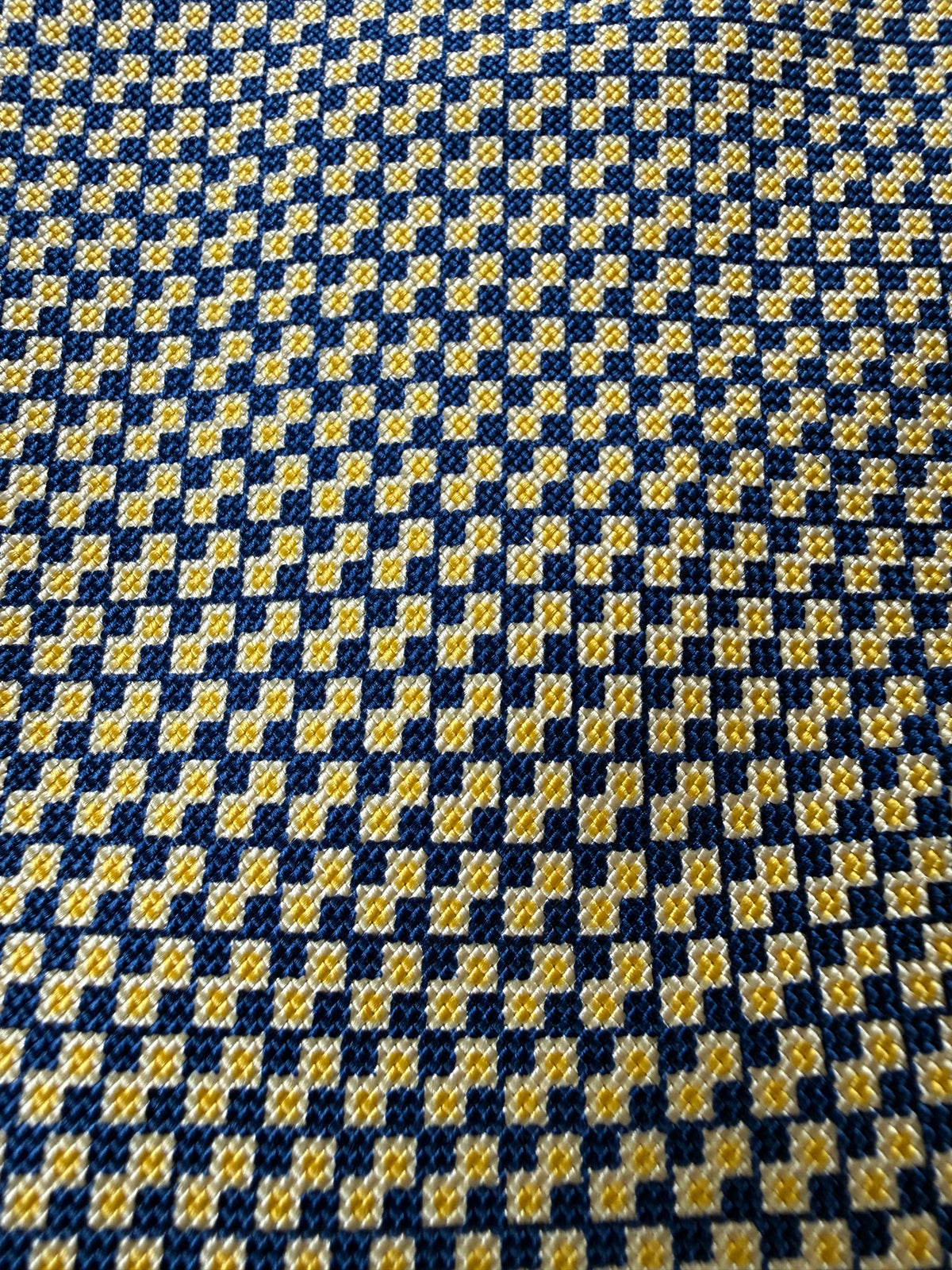 Cravatta Etro quadretti giallo e blu