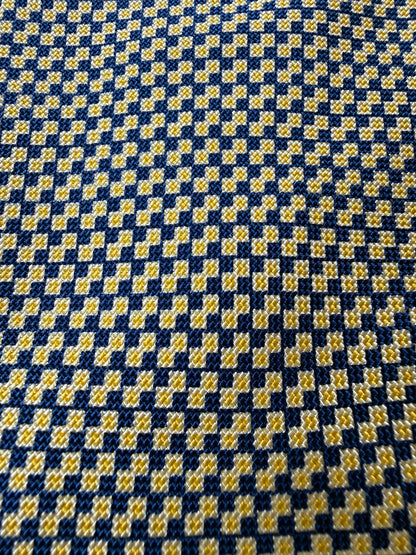Cravatta Etro quadretti giallo e blu