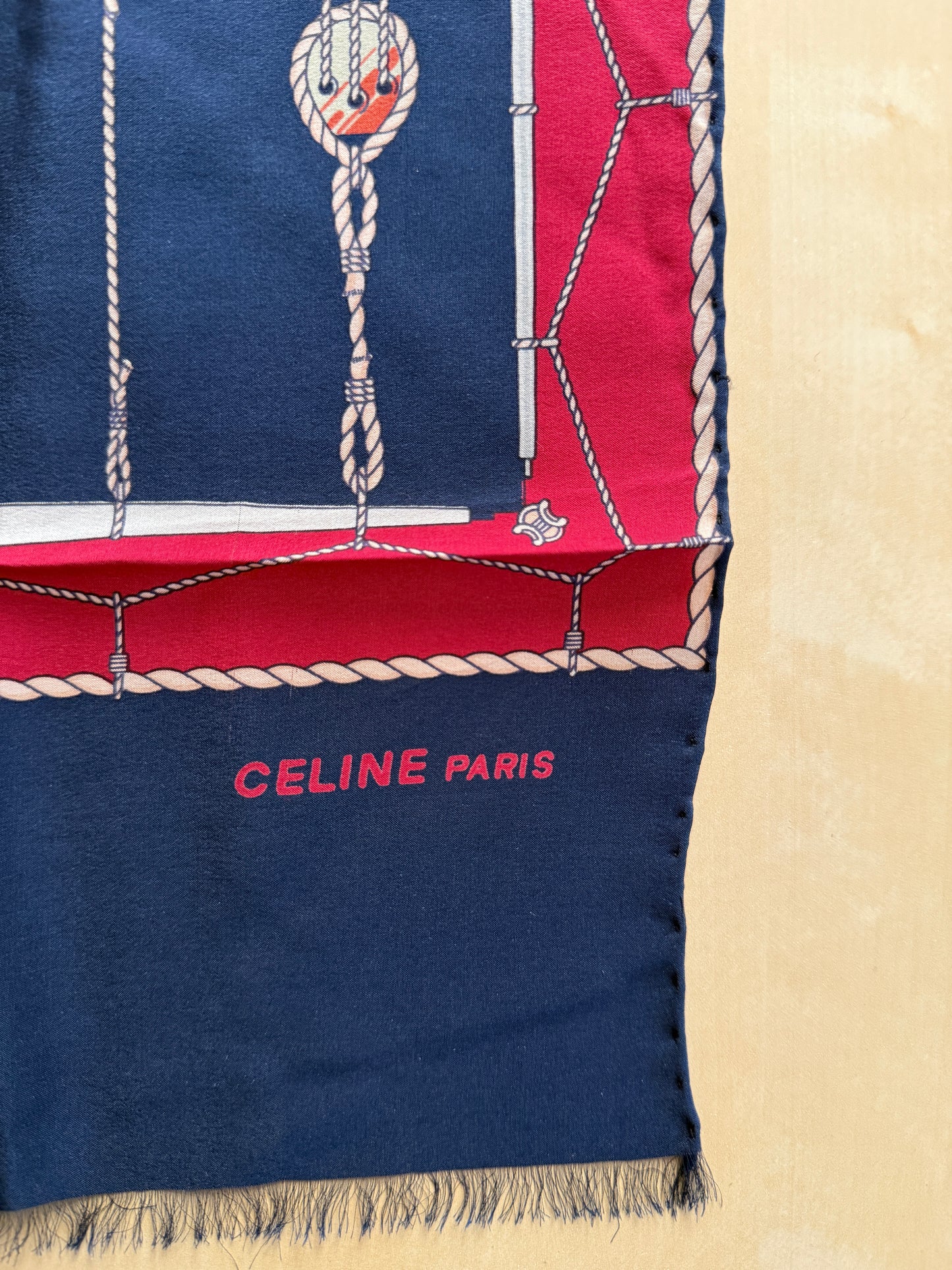 Sciarpa Céline vintage in seta