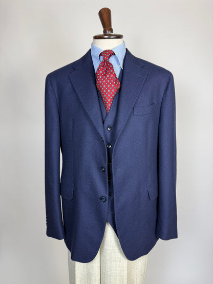 Giacca + panciotto De Paz flanella blu - tg. 54/56