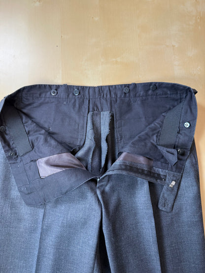 Pantaloni sartoriali fresco lana antracite - tg. 52