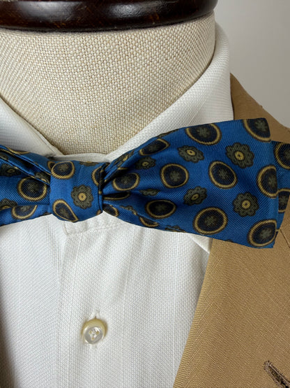 Papillon vintage azzurro micro fantasia