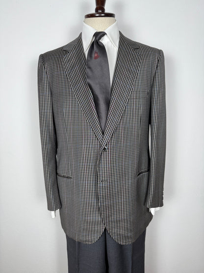 Giacca sartoriale in flanella pettinata check - tg. 50/52