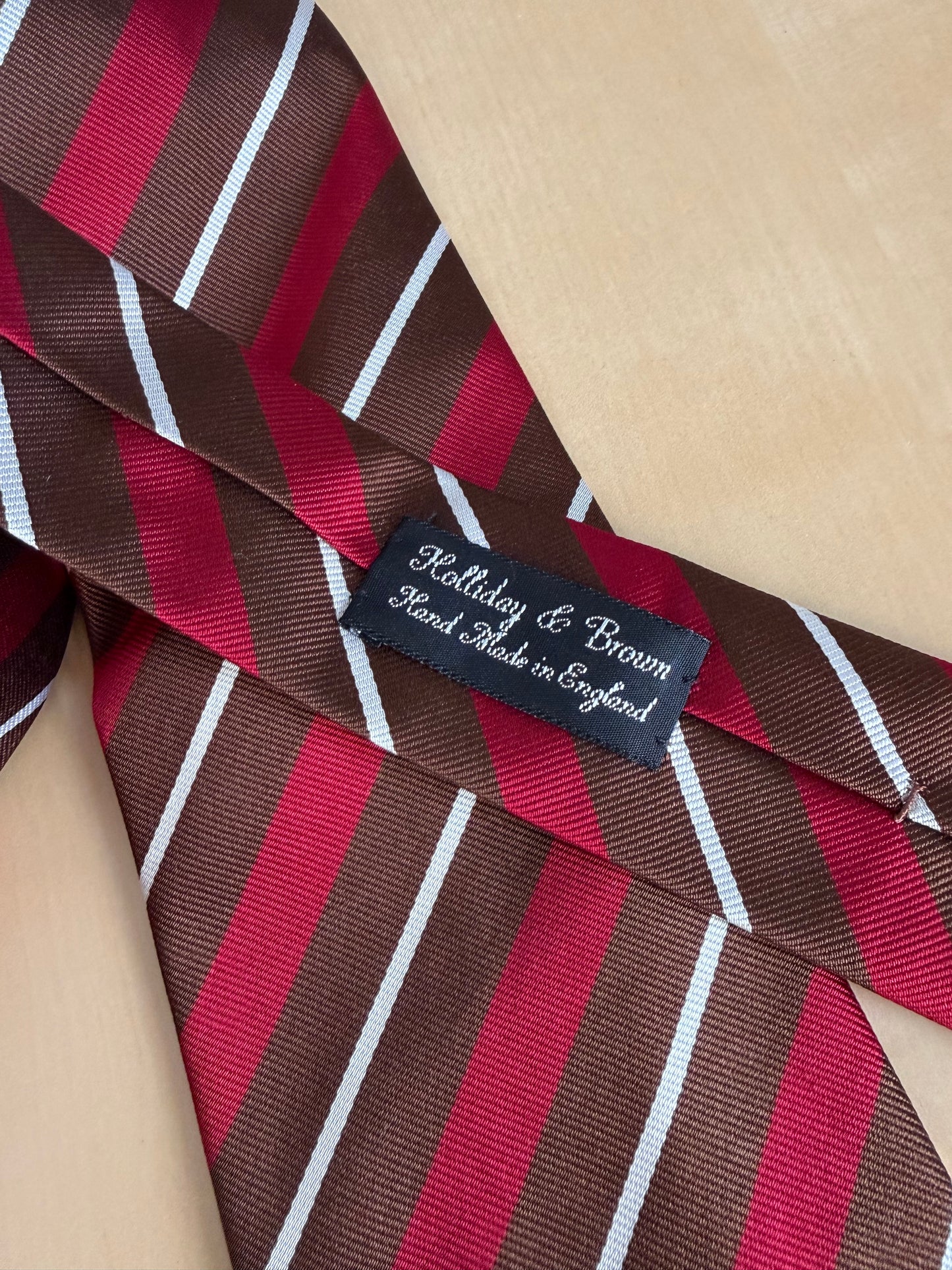 Cravatta inglese Holiday & Brown regimental