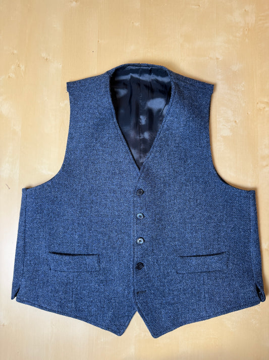 Panciotto in tweed blu - tg. 52/54