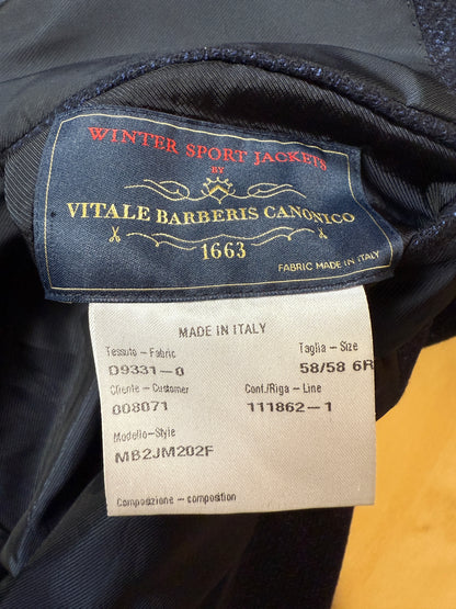 Giacca Caruso in panno blu - tg. 56/58