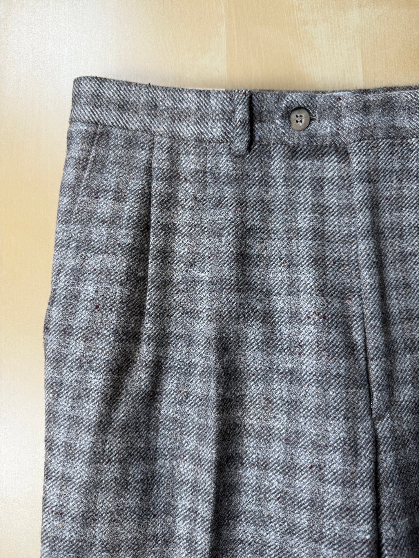 Pantaloni anni ‘70/‘80 tweed a quadri (NOS) - tg. 46