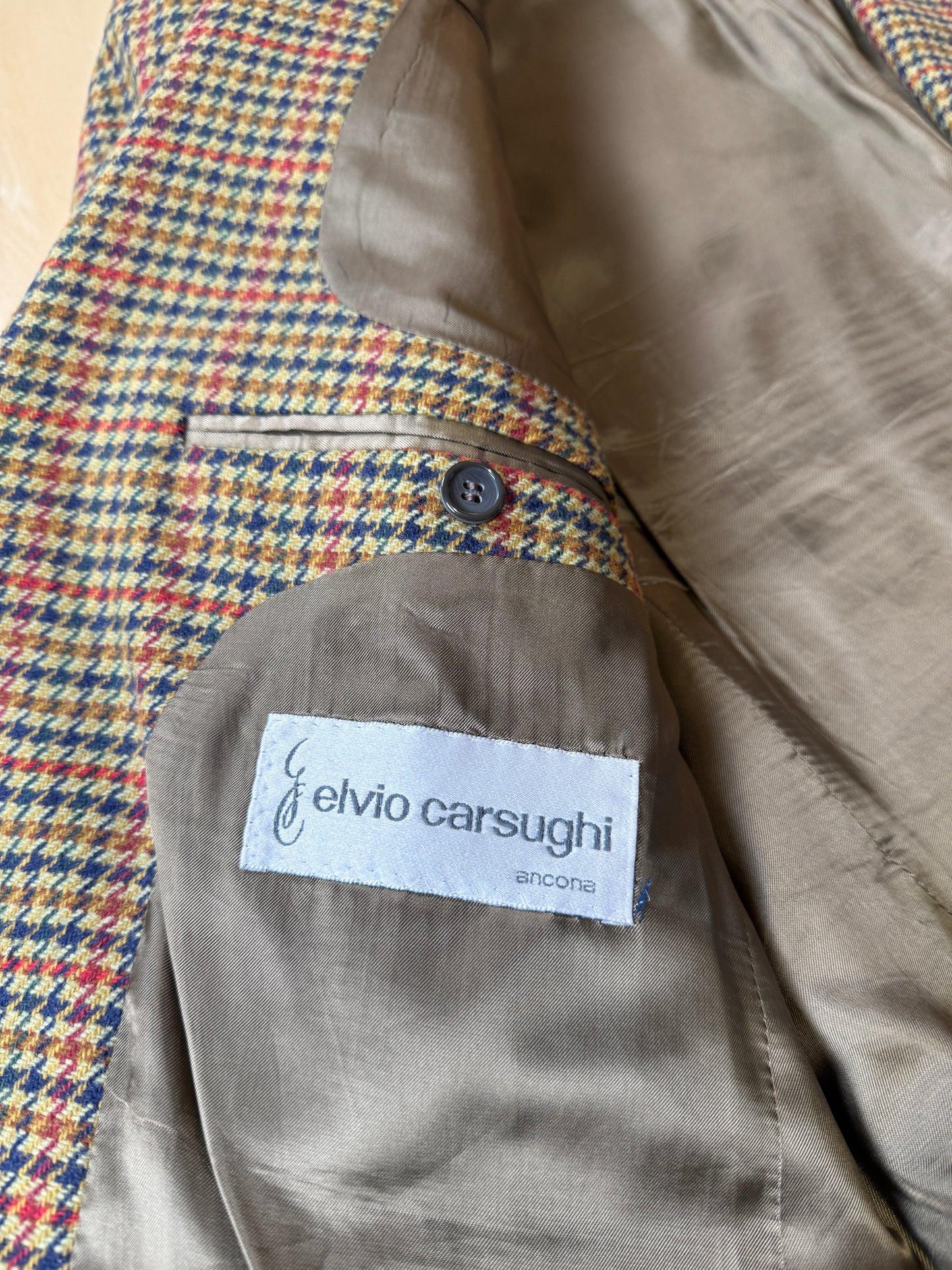 Giacca anni ‘80 pied-de-poule in misto lana - tg. 48