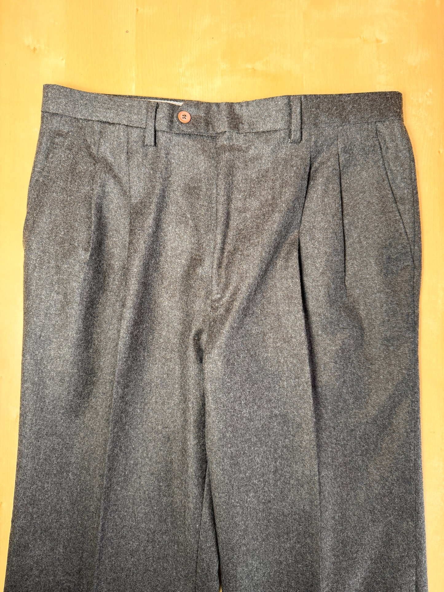 Pantaloni anni ‘80 in flanella marrone - tg. 50