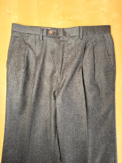 Pantaloni anni ‘80 in flanella marrone - tg. 50