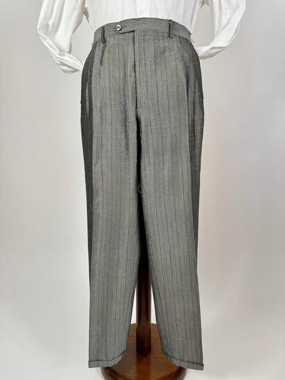 Completo doppiopetto anni ‘70/‘80 pura seta shantung - tg. 48/50