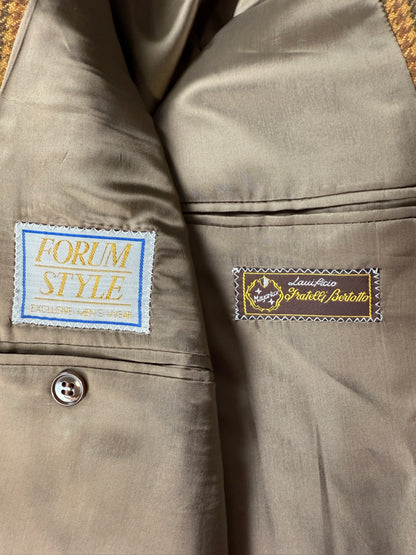 Giacca anni ‘80 pied-de-poule senape - tg. 54