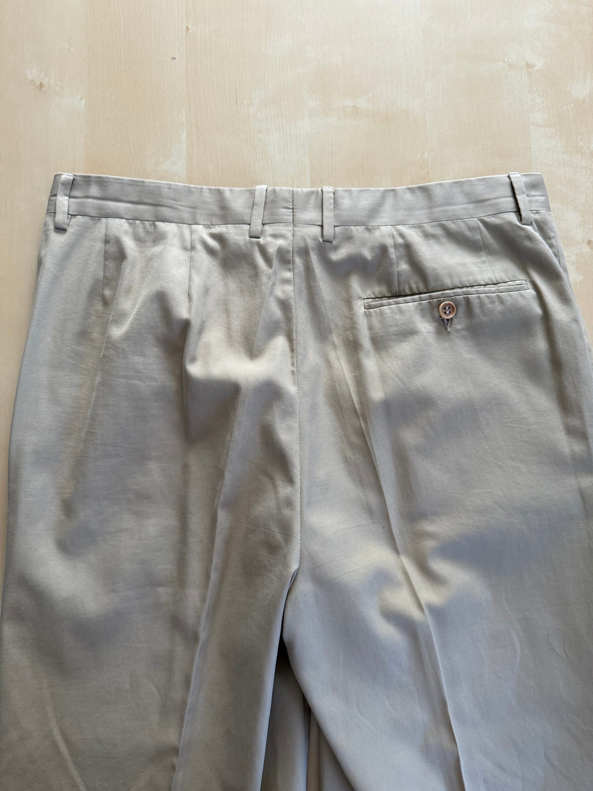 Completo Canali anni '90 twill di cotone beige - tg. 50