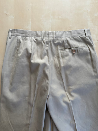 Completo Canali anni '90 twill di cotone beige - tg. 50
