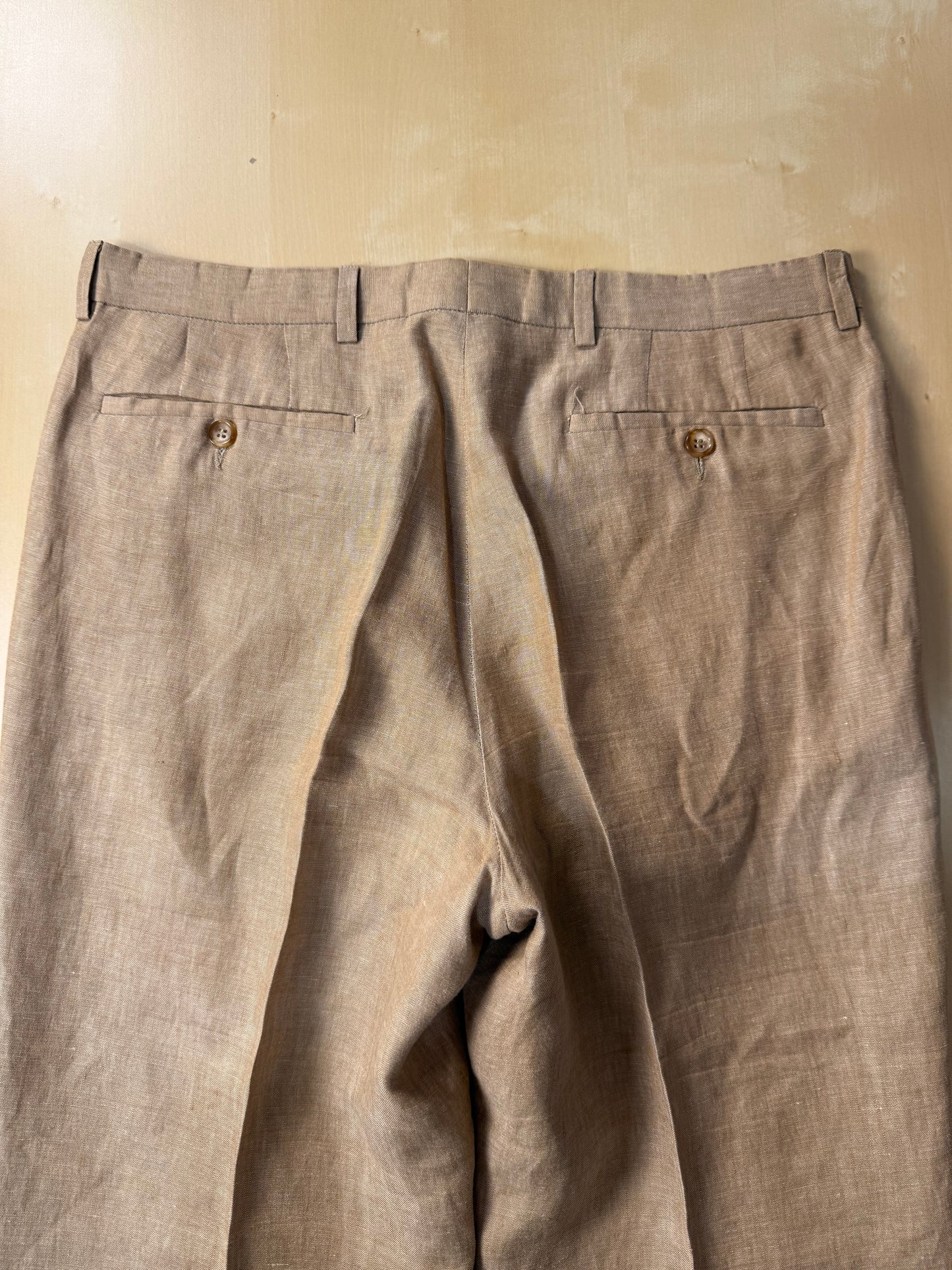 Completo in lino sabbia anni '90 - tg. 50 drop 7