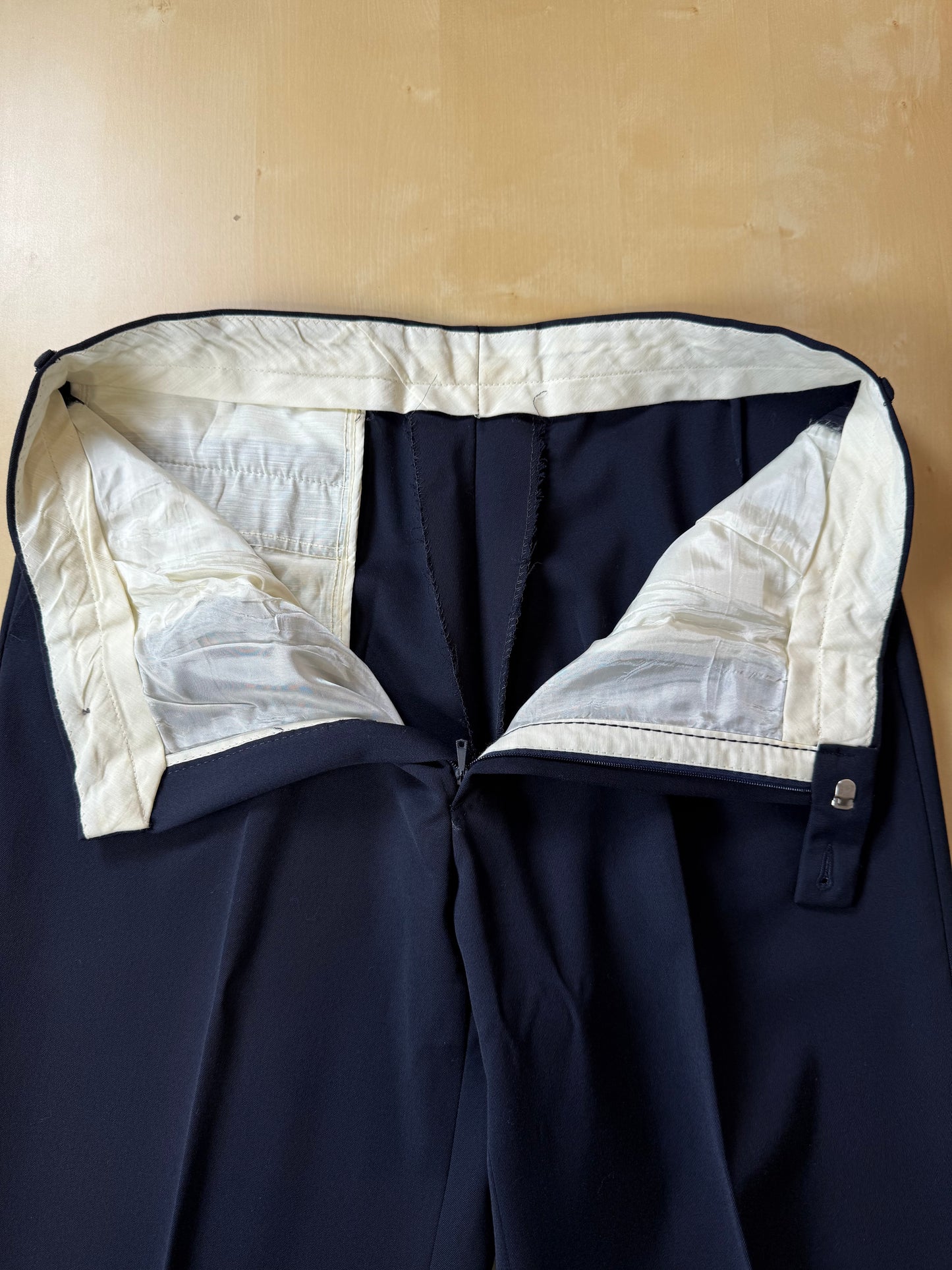 Pantaloni anni '80 twill blu - tg. 48/50