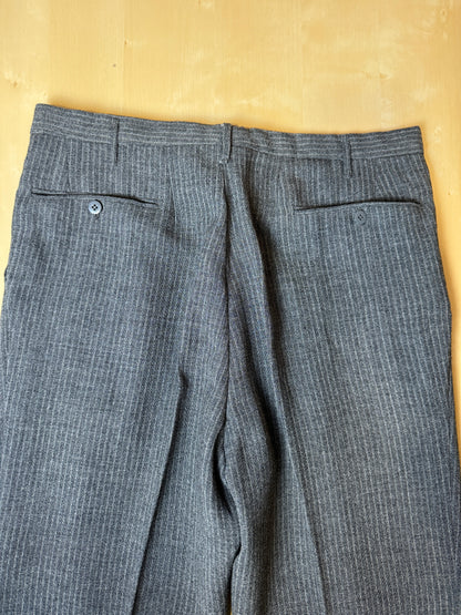 Pantaloni sartoriali anni ‘50/‘60 grigio gessato - tg. 50