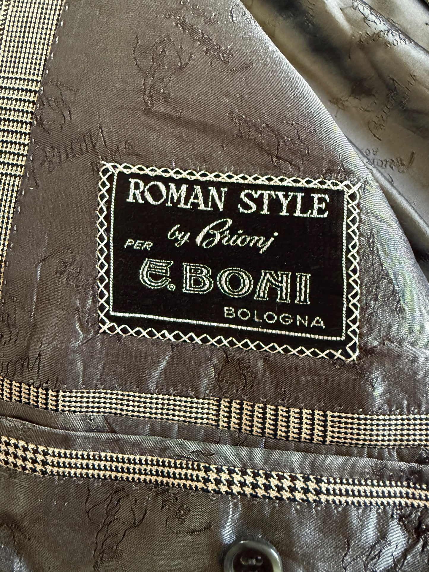 Giacca Brioni principe di Galles lana e seta - tg. 56