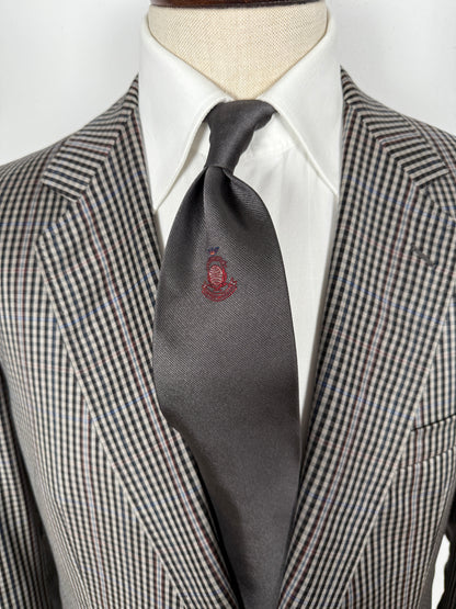 Cravatta Emporio Armani color antracite con logo