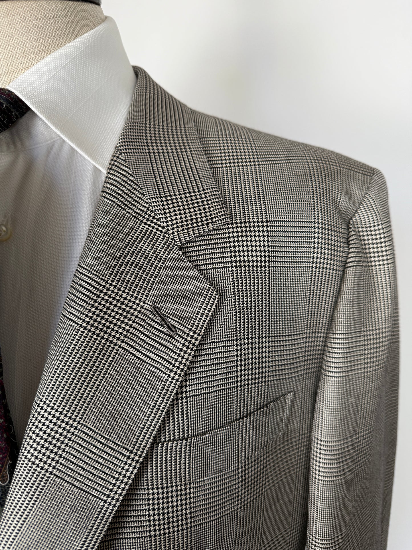 Giacca Brioni principe di Galles lana e seta - tg. 56