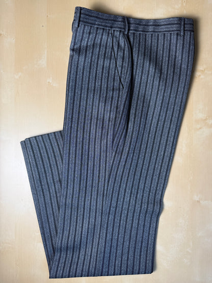 Pantalone anni ‘70 grigio a righe (morning dress) - tg. 44/46