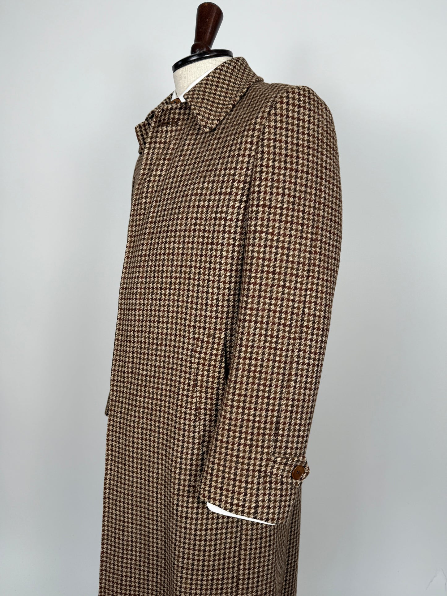 Cappotto anni ‘70 tweed pied-de-poule - tg. 44-46